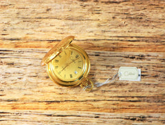 Colibri Gold Plated Pocket Watch with Date Swiss Made