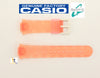 14mm Original CASIO Baby-G Transparent Orange Rubber BG-151 Watch Band