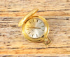 Swiss Made by Evaco SA Gold Plated Mechanical Wind Up Pocket Watch 1970's