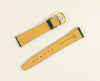 18mm Genuine Lizard Green Leather Watch Band MADE IN FRANCE