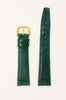 18mm Genuine Lizard Green Leather Watch Band MADE IN FRANCE