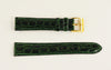 18mm Genuine Crocodile Green Leather Watch Band IRV CERTIFIED Handcrafted in Germany