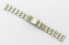 20mm Men's Stainless Steel Metal Band Bracelet with Straight Ends