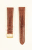 20mm Genuine Teju Lizard Brown Leather Watch Band IRV CERTIFIED Handcrafted in Germany