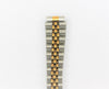 12mm Jubilee Stainless Steel Metal (Two Tone) Adjustable Watch Band Strap