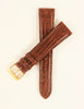 20mm Genuine Teju Lizard Brown Leather Watch Band IRV CERTIFIED Handcrafted in Germany