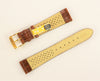 20mm Genuine Teju Lizard Brown Leather Watch Band IRV CERTIFIED Handcrafted in Germany