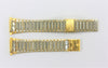 16-22mm Men's Gold Plated Stainless Steel Watch Band Strap Adjustable