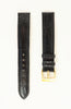 16mm Genuine Teju Lizard Black Leather Watch Band IRV CERTIFIED Handcrafted in Germany