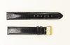 16mm Genuine Teju Lizard Black Leather Watch Band IRV CERTIFIED Handcrafted in Germany