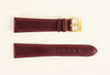 Genuine Lizard Burgundy Leather Watch Band IRV CERTIFIED Handcrafted in Germany (Three Sizes)