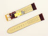 Genuine Lizard Burgundy Leather Watch Band IRV CERTIFIED Handcrafted in Germany (Three Sizes)