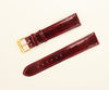 Genuine Teju Lizard Burgundy Leather Watch Band IRV CERTIFIED Handcrafted in Germany (Two Sizes)