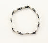 Stainless Steel and Rubber Link Bracelet Adjustable Unisex New