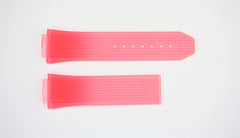 HUBLOT Replacement PINK CLEAR/TRANSPARENT Rubber Watch Band Strap BIG BANG