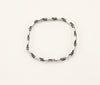 Stainless Steel and Rubber Link Bracelet Adjustable Unisex New