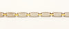 Brushed Stainless Steel Bracelet With Gold Plated Links Adjustable Unisex New