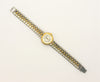 KOJEX Ladies Two-Tone Analog Watch with Stainless Steel & Gold Plated Band 1990's Vintage NEW