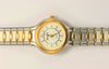 KOJEX Ladies Two-Tone Analog Watch with Stainless Steel & Gold Plated Band 1990's Vintage NEW