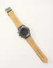 Fossil Men's Chronograph Watch CH-2584 Quartz Black Leather Band