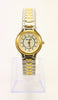 KOJEX Ladies Two-Tone Analog Watch with Stainless Steel & Gold Plated Band 1990's Vintage NEW