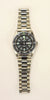 KOJEX Unisex Stainless Steel Watch w/Day & Date Black Bezel and Dial 1990's Vintage NEW
