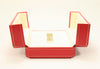 CARTIER Red Leather Watch Box w/Papers 1990's VINTAGE Pre-Owned in Good Condition