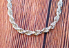 Sterling Silver 925 Rope Chain Necklace Made in Italy Unisex 22 Inches / 5mm Thickness