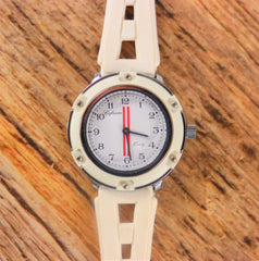 Cofram Swiss Made Unisex Watch in White 1990's Rare Brand New Vintage