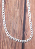 Sterling Silver 925 Cuban Curb Link Necklace Made in Italy Unisex 26 Inches / 8.2mm Width