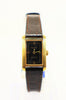 TISSOT Ladies Stylist Winding Watch Vintage NEW with Tag 1970's/1980's (Dark Brown Band)