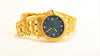 Christian Bernard Gold Plated Stainless Steel Men's Watch with Date 1990's Vintage New with Tag