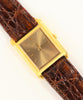 ZENITH Ladies Quartz Watch Vintage NEW with Tag 1980's Leather Gold Plated