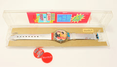 SWATCH Watch Vintage Brand New/Rare Scratch Off the Band to Reveal the True Story 1996