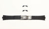 18mm SEIKO Men's PVD Black G1178.E Stainless Steel Watch Band W/End Pieces