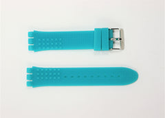 19mm Turquoise Silicone Band Compatible with Swatch
