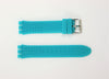 19mm Turquoise Silicone Band Compatible with Swatch