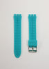 19mm Turquoise Silicone Band Compatible with Swatch