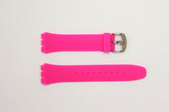 19mm Pink Silicone Band Compatible with Swatch Wathes