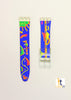 17mm Unisex Colorful Arrow Design Compatible with Swatch Watch Band Straps
