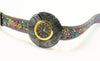 Pierre Lannier "Flower Power" watch Canvas Band French Made 1990's