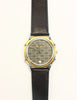 Pierre Lannier Watch Two Tone Stainless Steel Gold Plated Grid Dial