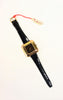 Pierre Lannier Watch Gold Plated Square French Made Vintage New 1990's Unisex