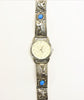 Le Baron Silver Watch with Eagle Quartz 1980's Vintage New