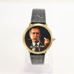 George H.W. Bush "Read My Lips" Watch Vintage 1980's New