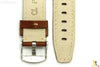 22mm Brown Smooth Leather RIVET Watch Band Strap Fits Luminox Anti-Allergic - Forevertime77