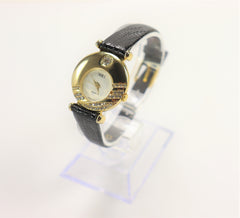 Noble Ladies Gold Plated with Crystal Detailing Watch 1990's Vintage New