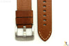 20mm Brown Smooth Leather Watch Band Strap Fits Luminox Anti-Allergic Heavy Duty - Forevertime77