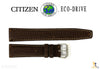 Citizen 59-S53285 Original Replacement 20mm Brown Leather Watch Band Strap - Forevertime77