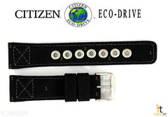 Citizen 59-S53093 Original Replacement 22mm Black Nylon Watch Band Strap